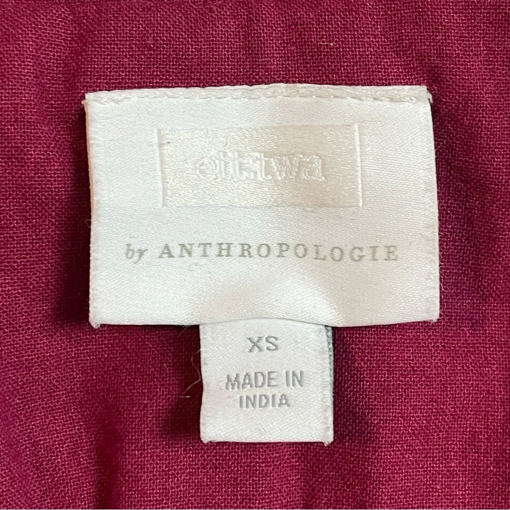 Anthropologie Woodstock Boho Cropped Embroidered Floral Blazer sz XS - Picture 7 of 11